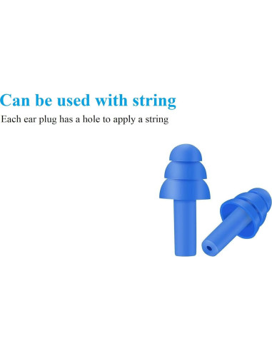 50 Pares de Tapones de Silicona Quality Plugs Reutilizables Impermeables