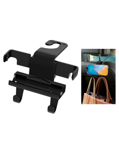 Gancho Oculto 2 en 1 SunlightXS para Reposacabezas de Coche