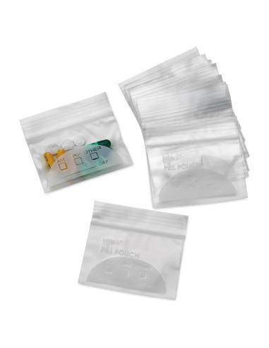 Bolsas Organizadoras de Pastillas MEDca 100 Unidades 7.62x5.08cm