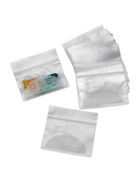 Bolsas Organizadoras de Pastillas MEDca 100 Unidades 7.62x5.08cm