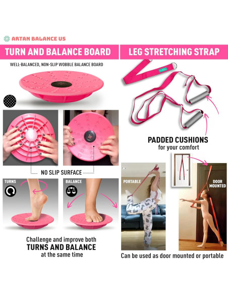 Set de Entrenamiento de Equilibrio Artan Balance - 2 Piezas Set de Entrenamiento de Equilibrio Artan Balance - 2 Piezas