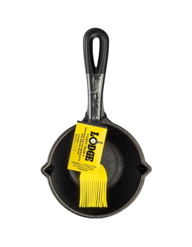 Olla de Hierro Fundido Lodge 0.5 Cuartos + Pincel Silicona
