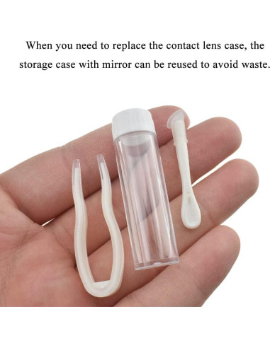 Estuche para Lentes de Contacto HAHIYO Kit Negro 2 Piezas