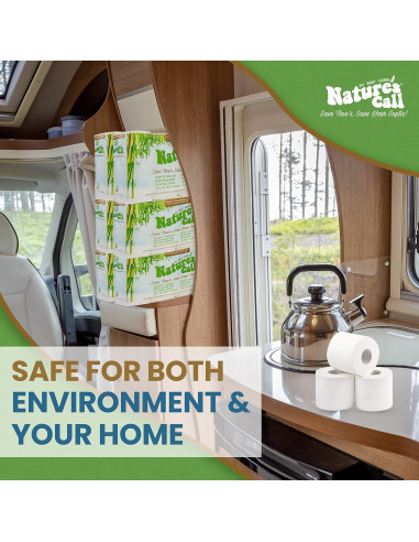 Papel Higiénico Nature's Call 48 Rollos 2 Capas Suave y Fuerte