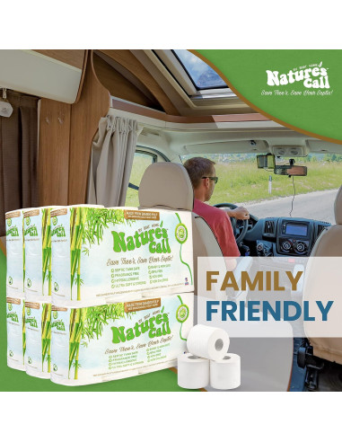 Papel Higiénico Nature's Call 48 Rollos 2 Capas Suave y Fuerte