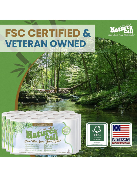 Papel Higiénico Nature's Call 48 Rollos 2 Capas Suave y Fuerte