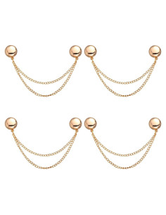 4 Clips Magnéticos para Ropa NQEUEPN Dorado - Ajuste Sin Alfileres