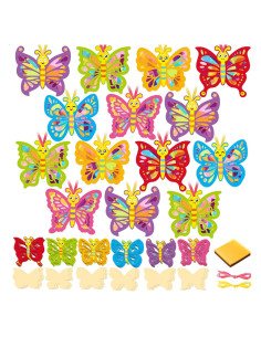 Kit de Manualidades de Mariposa Tinlade 24 Piezas DIY Multicolor