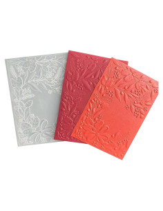 Carpeta de Relieve 3D DIYology Hojas de Navidad 16.5x11.5cm