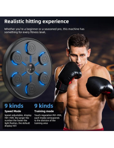 Máquina de Boxeo Musical OORUN con Guantes y Bluetooth 2