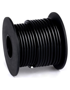 Alambre de Artesanía de Aluminio Negro 10m 3.0mm Cadikez