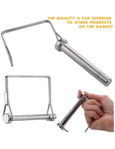 10 Pasadores de Acoplador de Remolque YTKO 9.5mm x 70mm