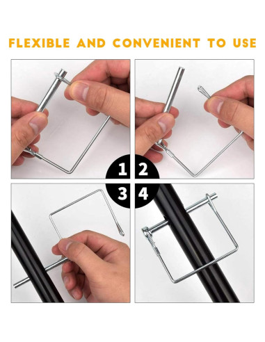 10 Pasadores de Acoplador de Remolque YTKO 9.5mm x 70mm