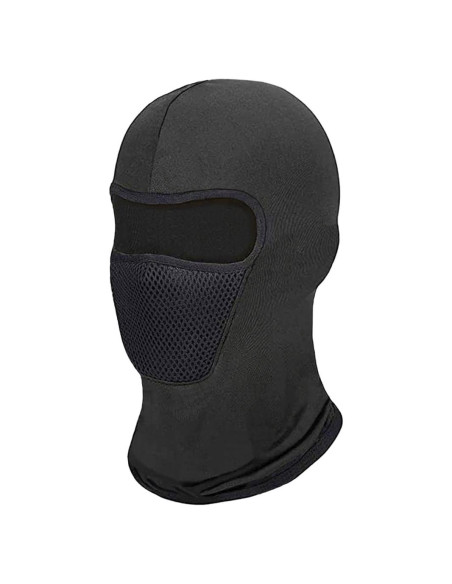 Máscara Balaclava Facial Negra para Esquí y Deportes al Aire Libre