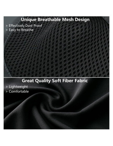 Máscara Balaclava Facial Negra para Esquí y Deportes al Aire Libre