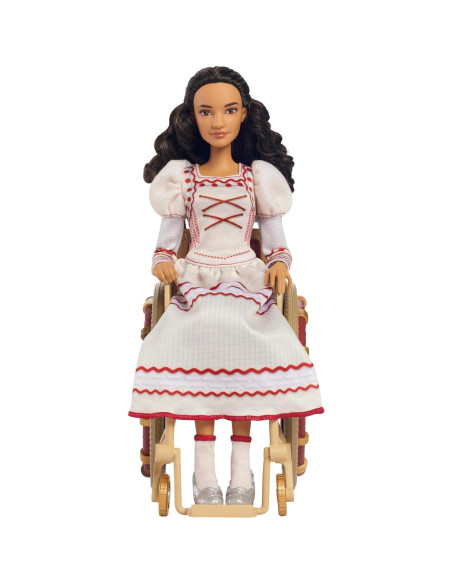 Muñeca de moda Wicked Nessarose Mattel con silla de ruedas Muñeca de moda Wicked Nessarose Mattel con silla de ruedas