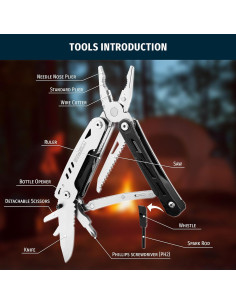 Alicate Multiherramienta Inwell 12 en 1 Acero Inoxidable 2