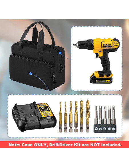 Funda de Transporte Homakover para Taladro Inalámbrico BLACK+DECKER