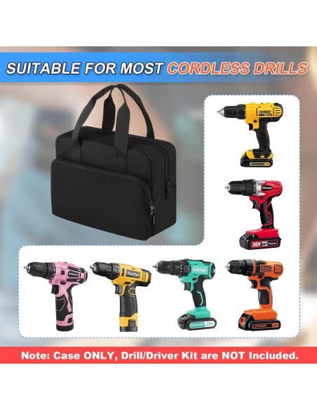 Funda de Transporte Homakover para Taladro Inalámbrico BLACK+DECKER