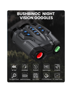 Gafas de visión nocturna BUSHBINOC JA51 4K 10X HD 32GB 2