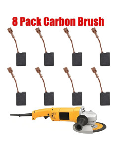 Paquete de 8 Cepillos de Carbón DongJinK para Amoladora DW840 2