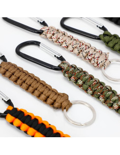 Llavero Paracord Siutaga 6 Pcs con Mosquetón 16 cm - 6 Colores 2