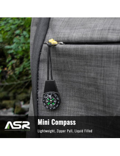 Brújula de Tirador de Cremallera ASR Outdoor - 2 Piezas 2