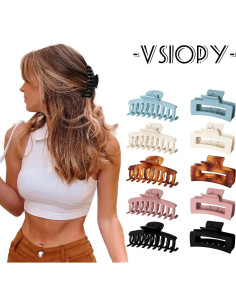 Clips de Garra para Cabello Vsiopy - 10 Piezas 8.89 cm 2