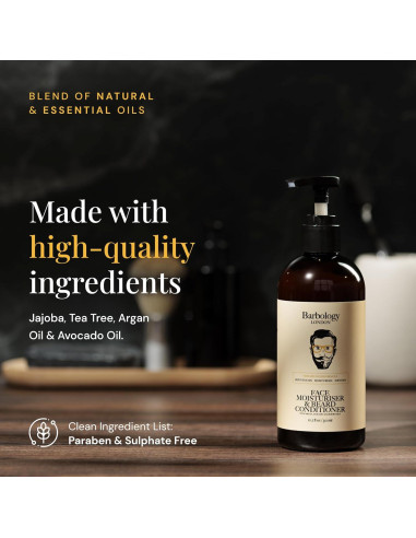 Hidratante 2 en 1 Barbology para barba y rostro 300 ml