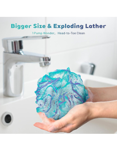 Esponja de Lufa Exfoliante BOULEAWEL - Paquete de 4 Unidades