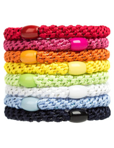Banda Elástica para Cabello AXEN 8 Piezas Algodón Mixto