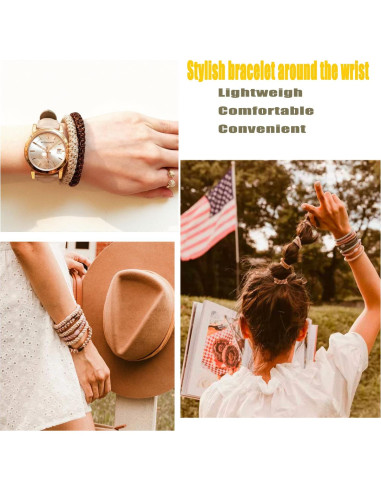 Banda Elástica para Cabello AXEN 8 Piezas Algodón Mixto