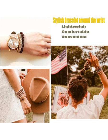 Banda Elástica para Cabello AXEN 8 Piezas Algodón Mixto