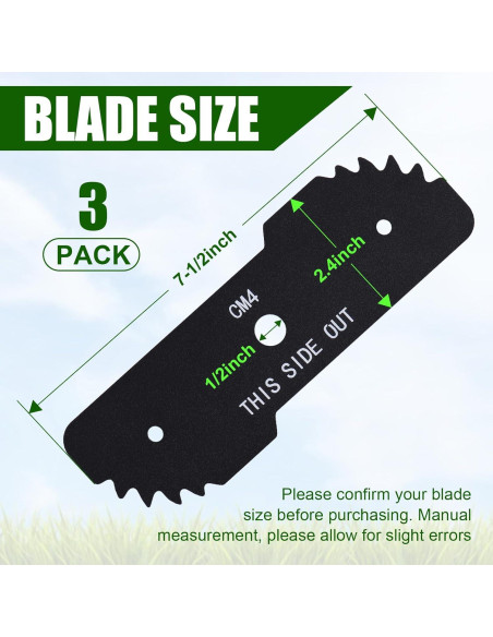 Cuchilla de Reemplazo EB-007 para Cortadora Black & Decker 19.05 cm