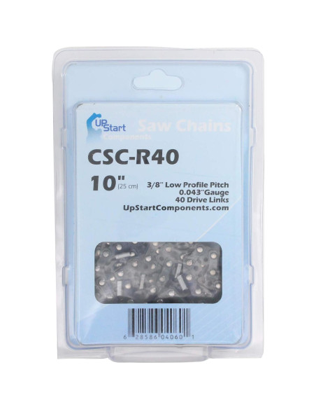 Cadena de sierra de 25.4 cm UpStart Components para Black & Decker LCS1020 - Paquete de 2