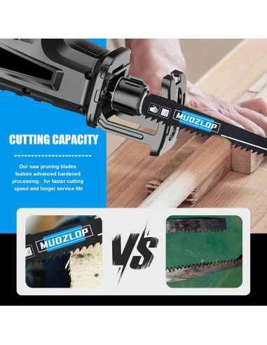 Paquete de 10 Hojas de Sierra Recíproca MUOZLOP 300mm 5 TPI