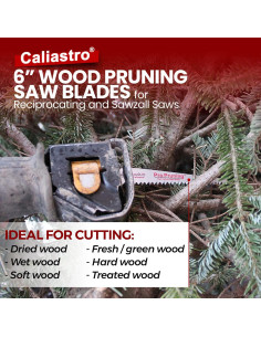 Hojas de corte de madera 15 cm Caliastro - Paquete de 8 2