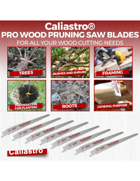Hojas de corte de madera 15 cm Caliastro - Paquete de 8