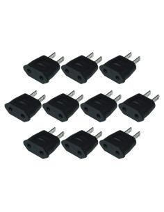 Adaptador de Enchufe de Europa a EE. UU. FILSHU - 10 PCS