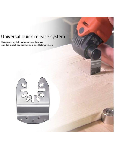 Cuchillas de Sierra Oscilante Bi-Metal 50 Pcs Ettonsun Universal