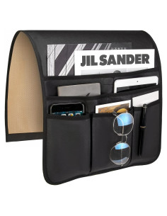 Organizador de Control Remoto Teniux de Cuero Sintético 6 Bolsillos