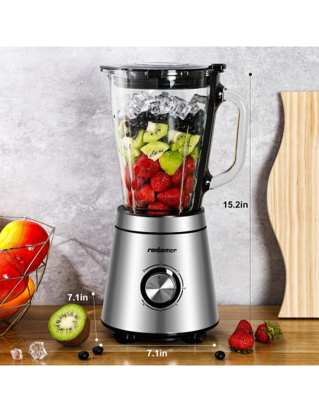 Mezclador Eléctrico Ranbomer GS600A 1.5L Acero Inoxidable