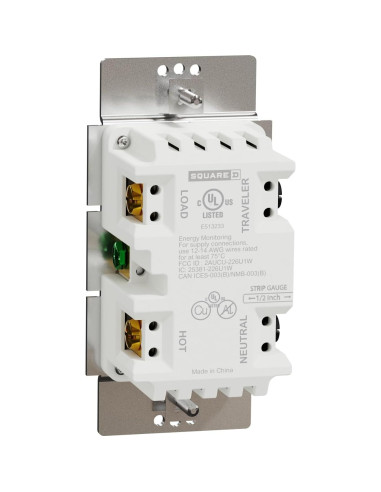 Interruptor Regulador de Luz Inteligente Square D 15A Z-Wave Plus