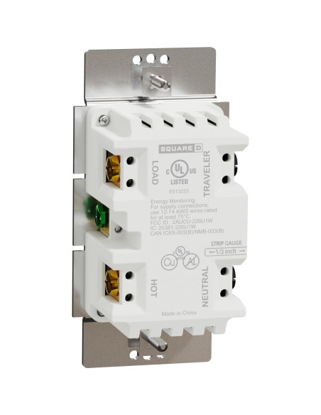 Interruptor Regulador de Luz Inteligente Square D 15A Z-Wave Plus