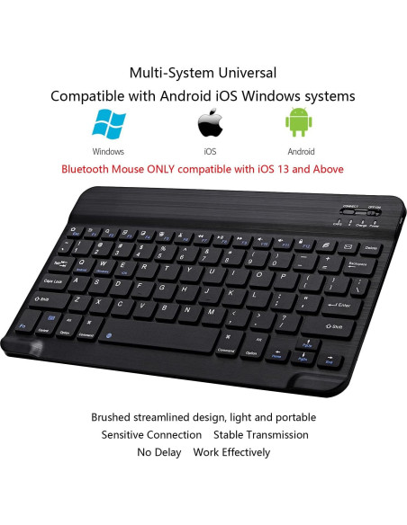 Combo Teclado y Ratón Bluetooth Xukinroy Ultra Delgado