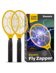 Raqueta Eléctrica para Moscas Sewanta - Zapper 1500V Juego de 2