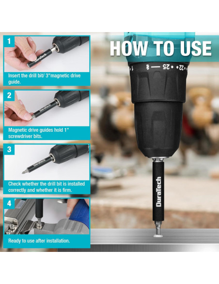 Juego de 53 Piezas de Puntas de Destornillador DURATECH