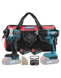 Kit Taladro Inalámbrico y Destornillador JOVANT 20V 3/8"