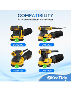Almohadilla de Lijado 5" KeeTidy para DeWalt DWE6421 DWE6423 2