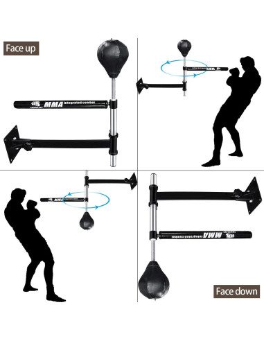 Soporte de Pared INNOLIFE con Bola de Boxeo para MMA